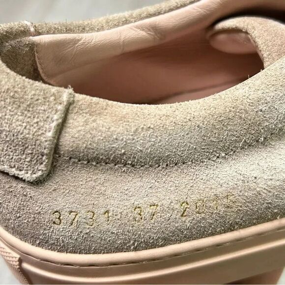 Woman By Common Projects Achilles Suede Lace Up Sneaker Women’s Size 7 EUR 37 - Picture 9 of 10